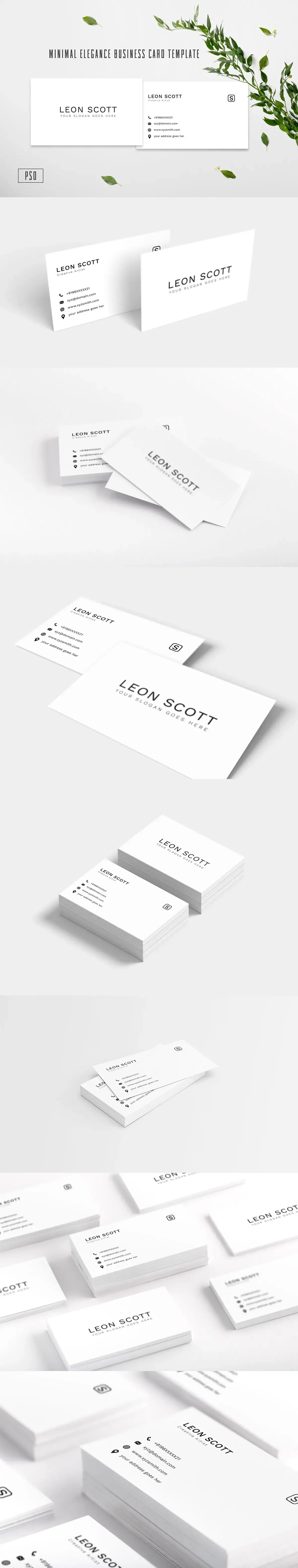 Modern Minimal Chic Business Cards