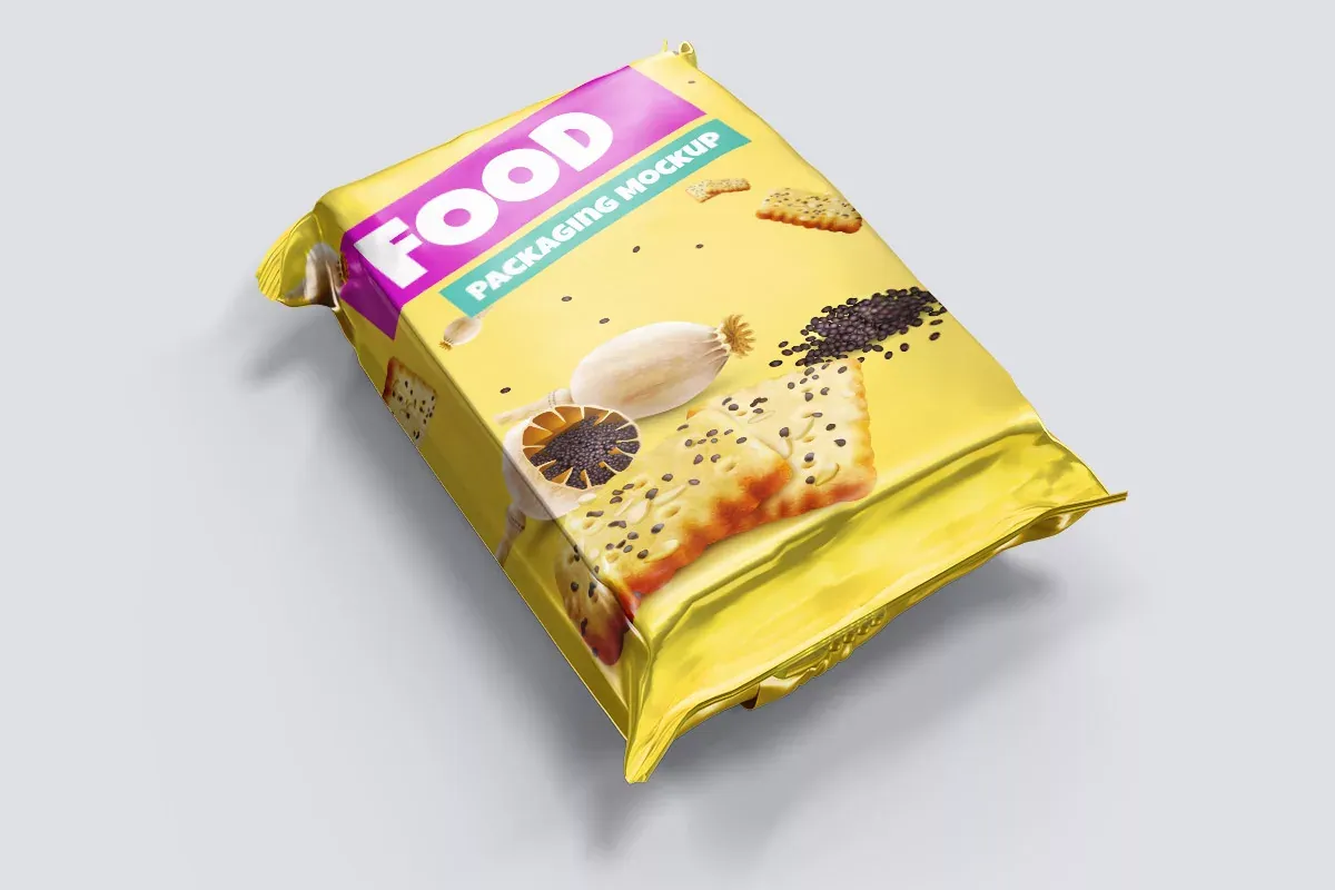 Food Foil - Packaging Mockup For Food Products