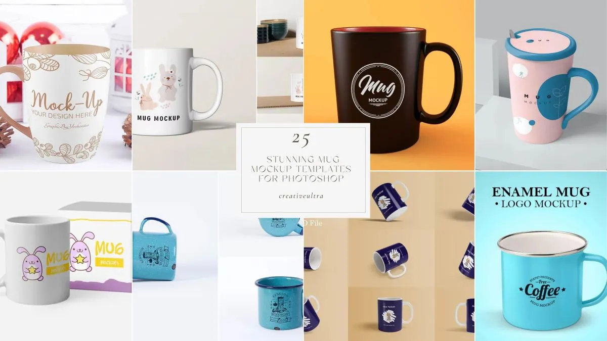 25 Stunning Mug Mockup Templates for Photoshop (PSD)
