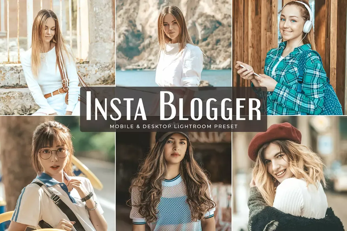 Insta Blogger Mobile and Desktop Lightroom Presets