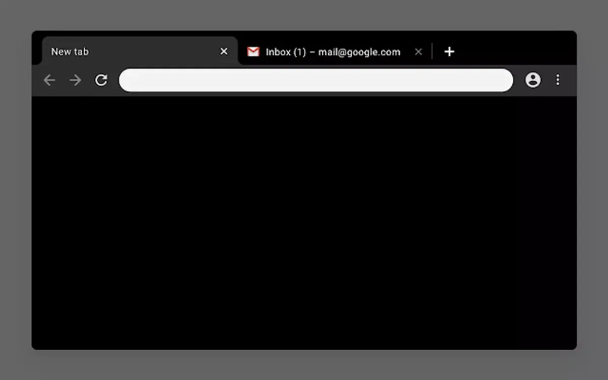 Just Black. A theme brought to you by The Chrome Team.