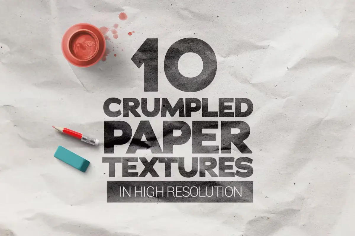 Crumpled Paper Textures x10