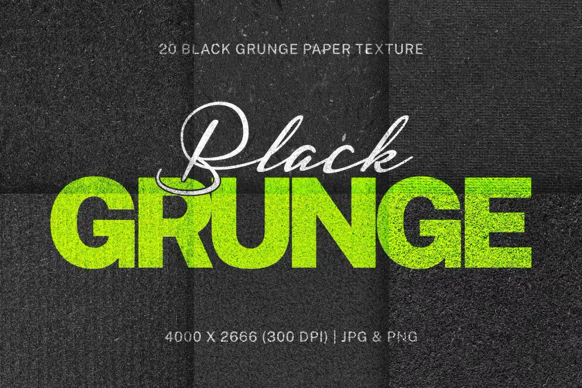 Black Grunge Paper Texture