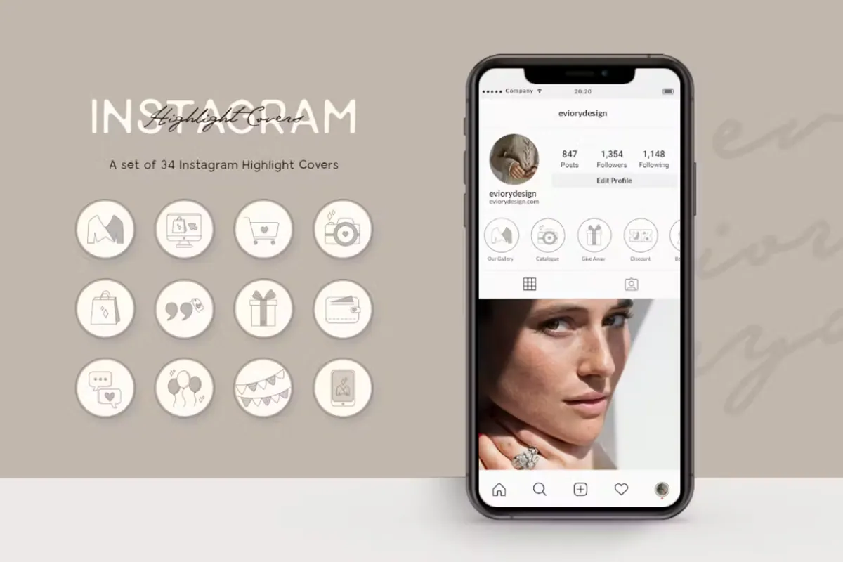 Instagram Highlight Shop and Business