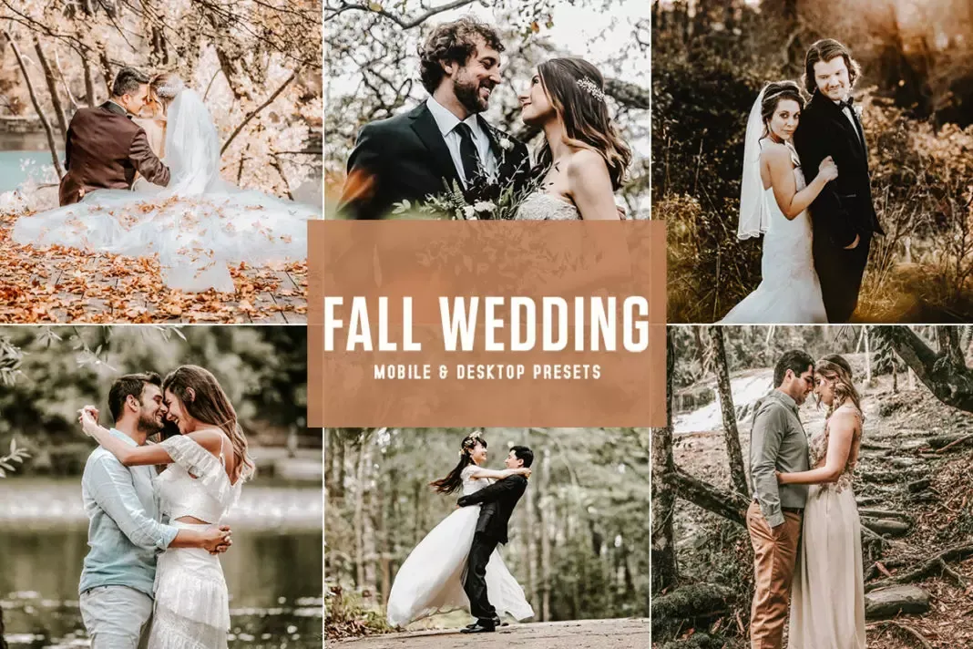 Free Fall Wedding Photoshop
