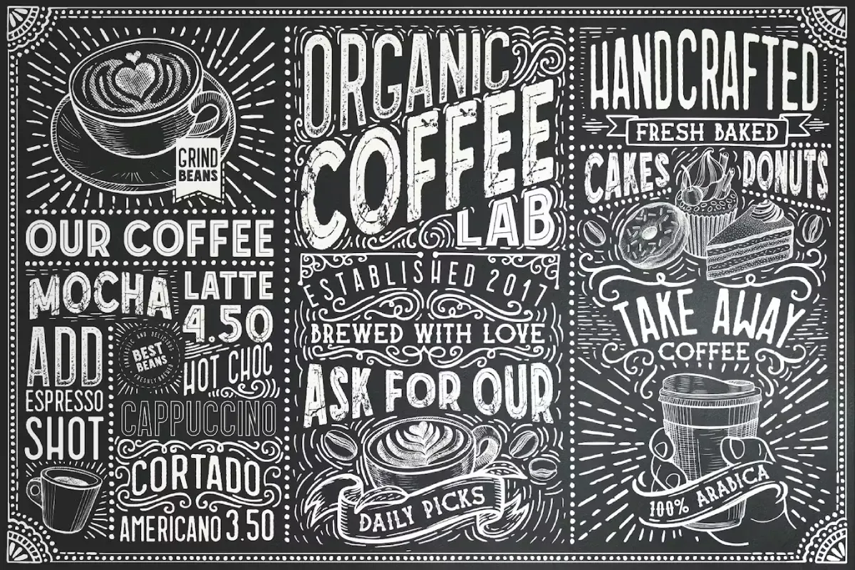 15 Fonts Coffee Lab Collection