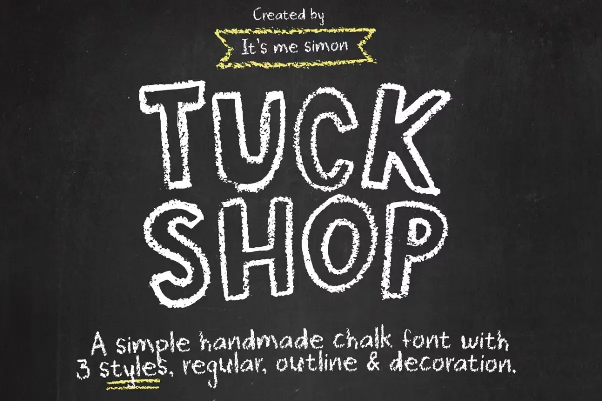 Tuck Shop font