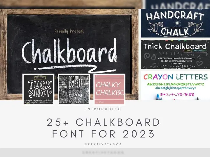 Chalkboard Font Collection Preview Image