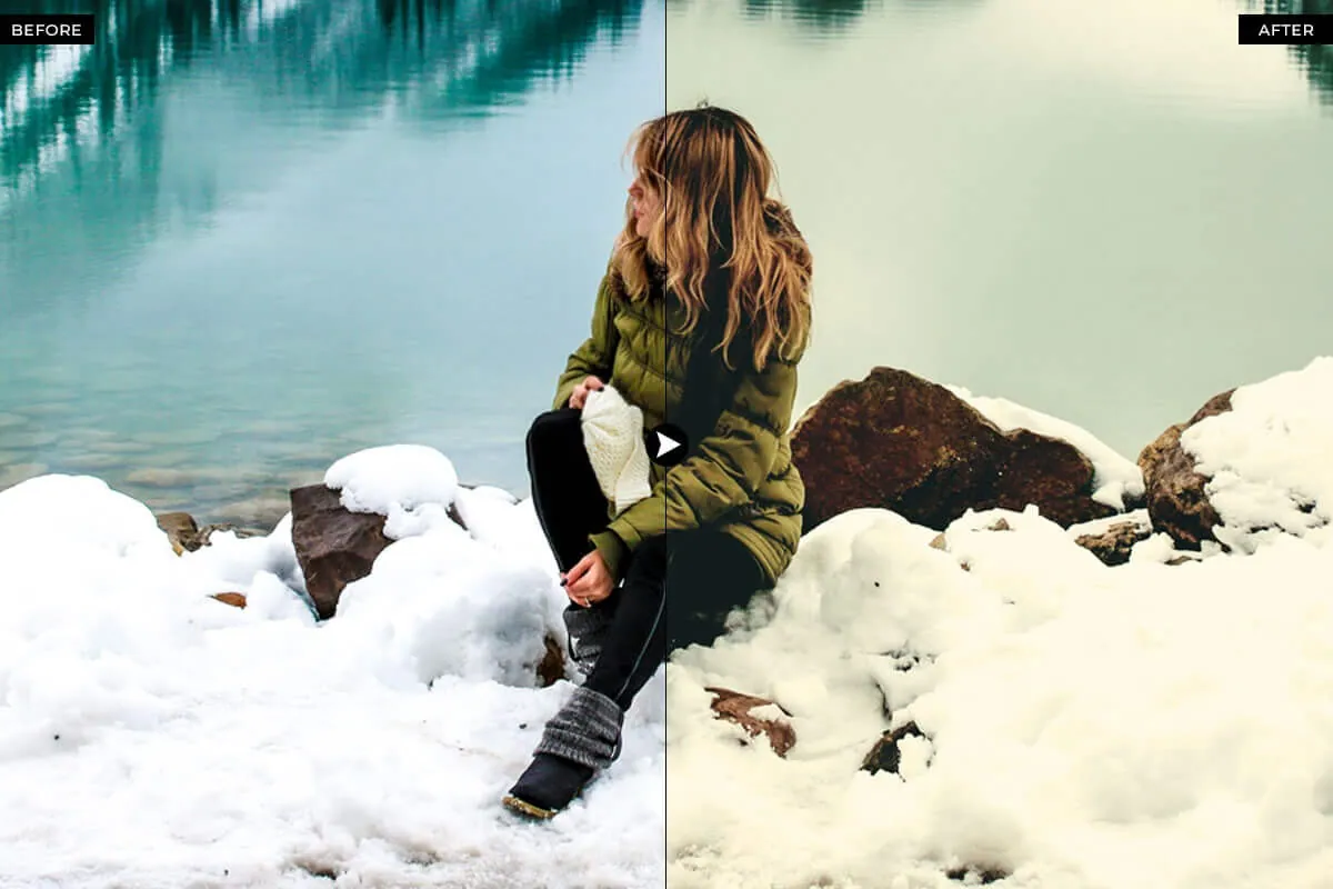 50 Winter Photoshop Actions Preview 1
