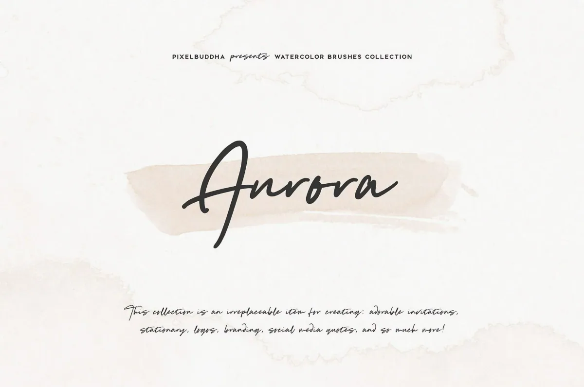 AURORA WATERCOLOR BRUSHES