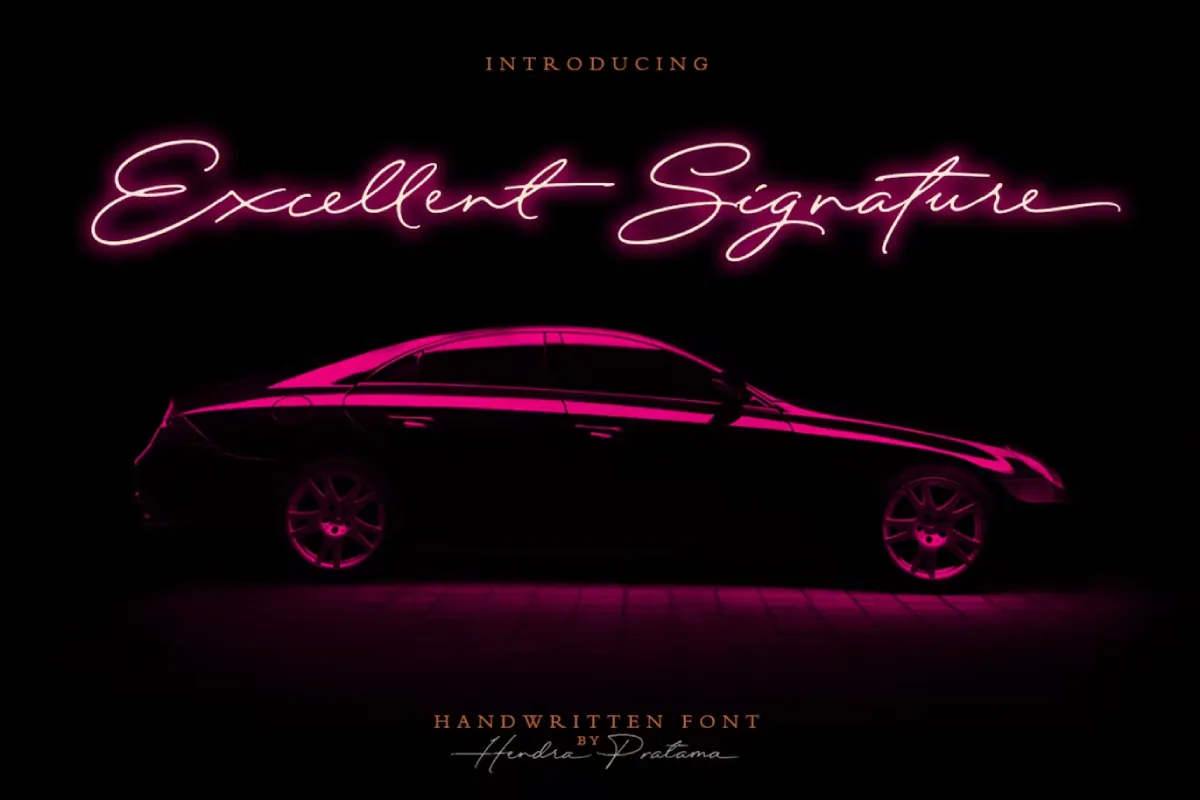 Excellent Signature Font
