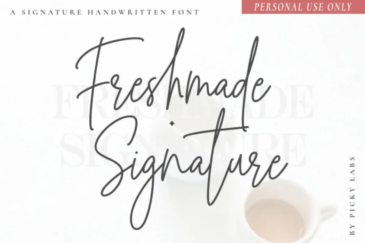 Freshmade Signature Font