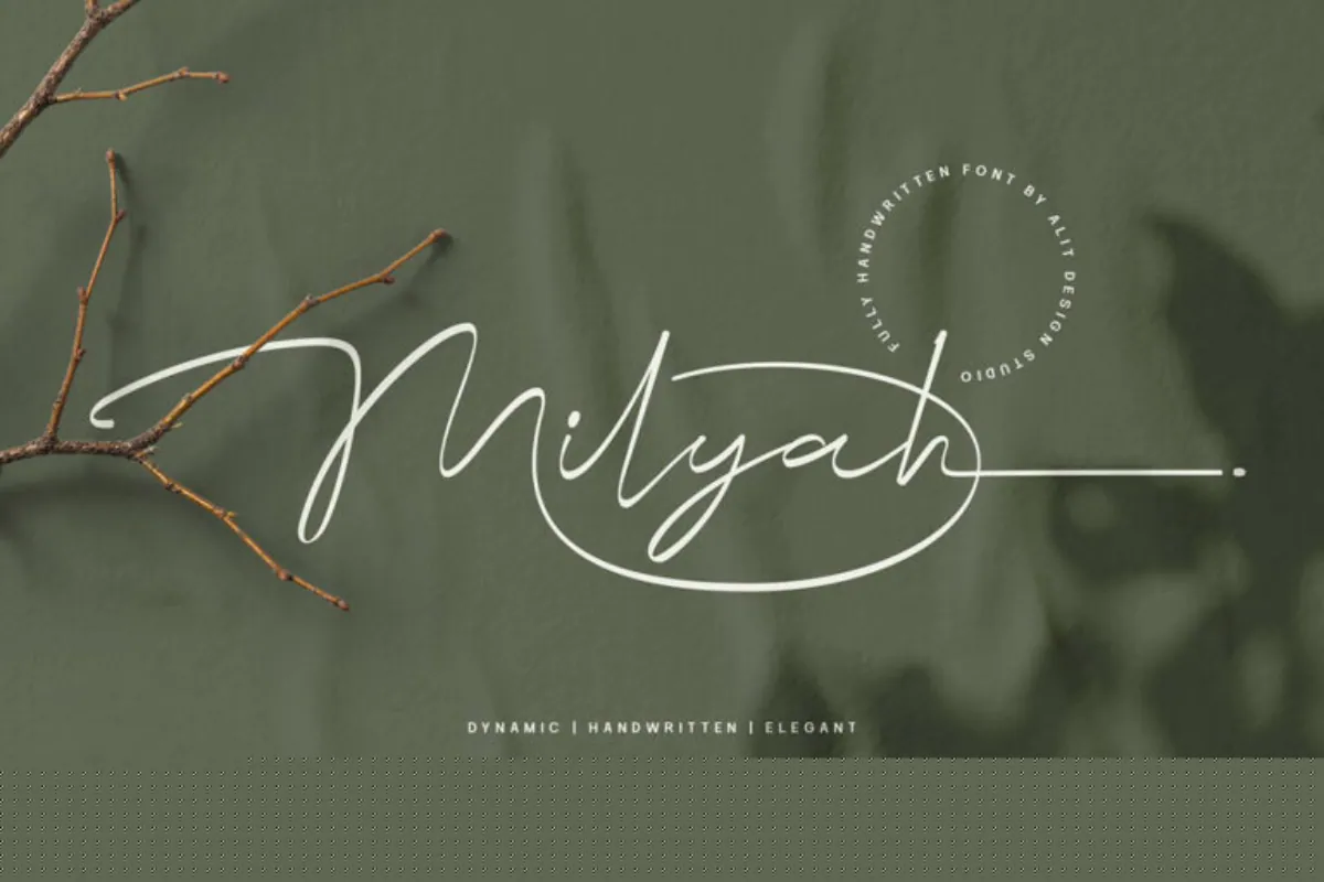 Milyah Signature Font