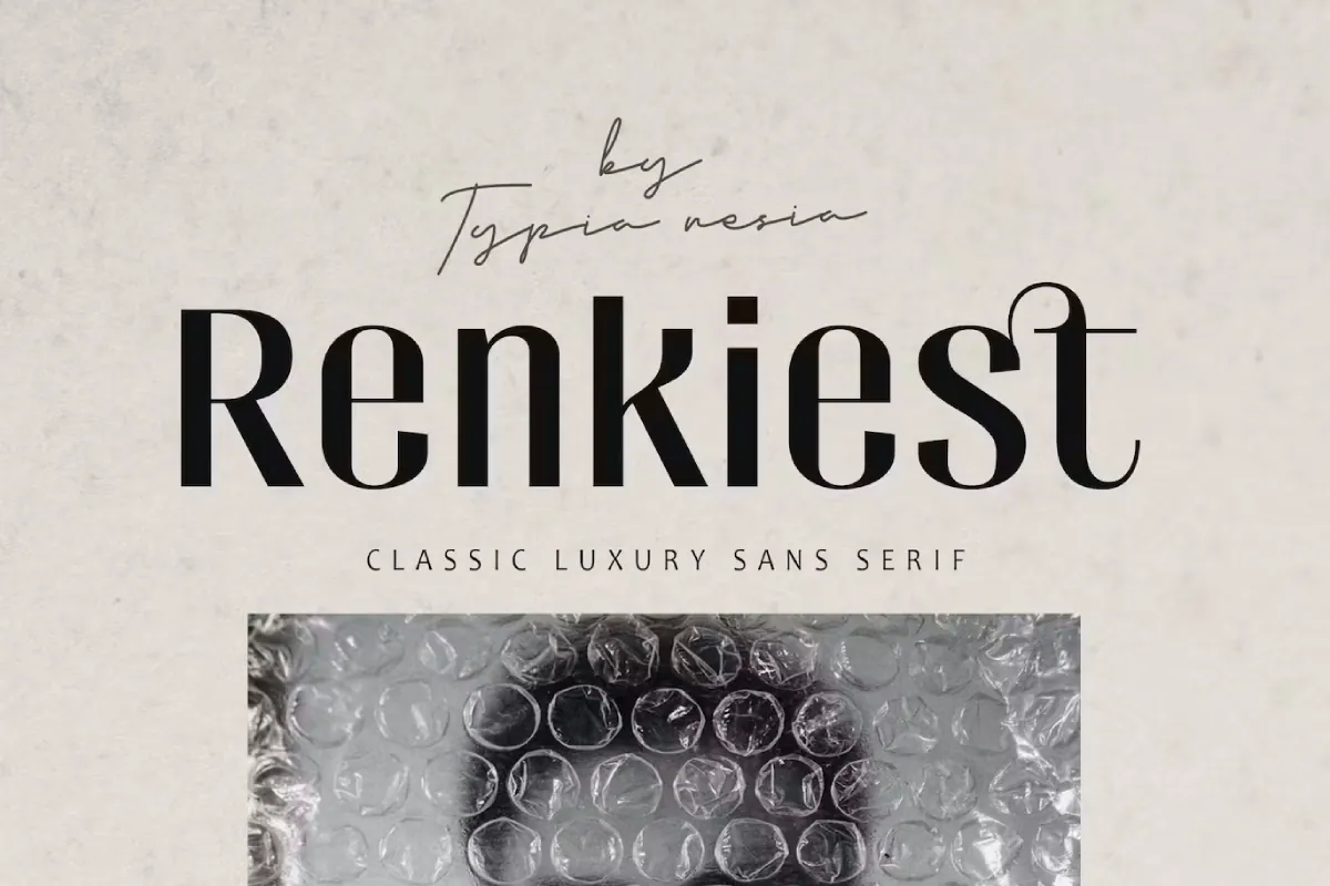 Renkiest - Retro Vintage Classic Sans Serif