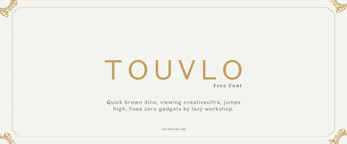 Touvlo Font