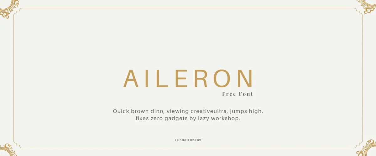 Aileron Font