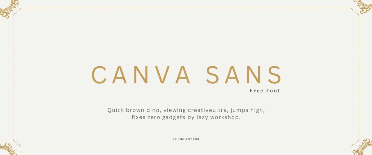 Canva Sans Font