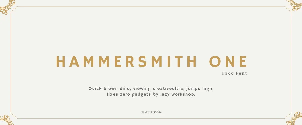 Hammersmith One Font