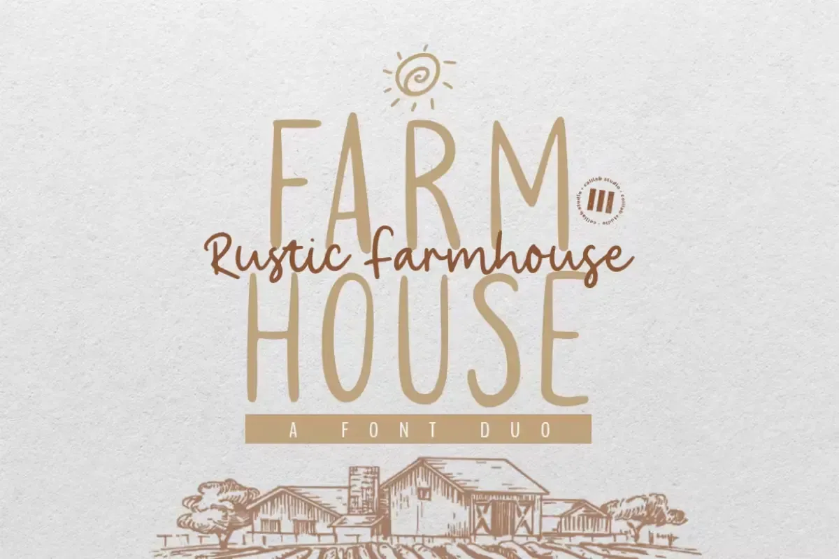 Rustic Farmhouse - An Aesthetic Font Duo