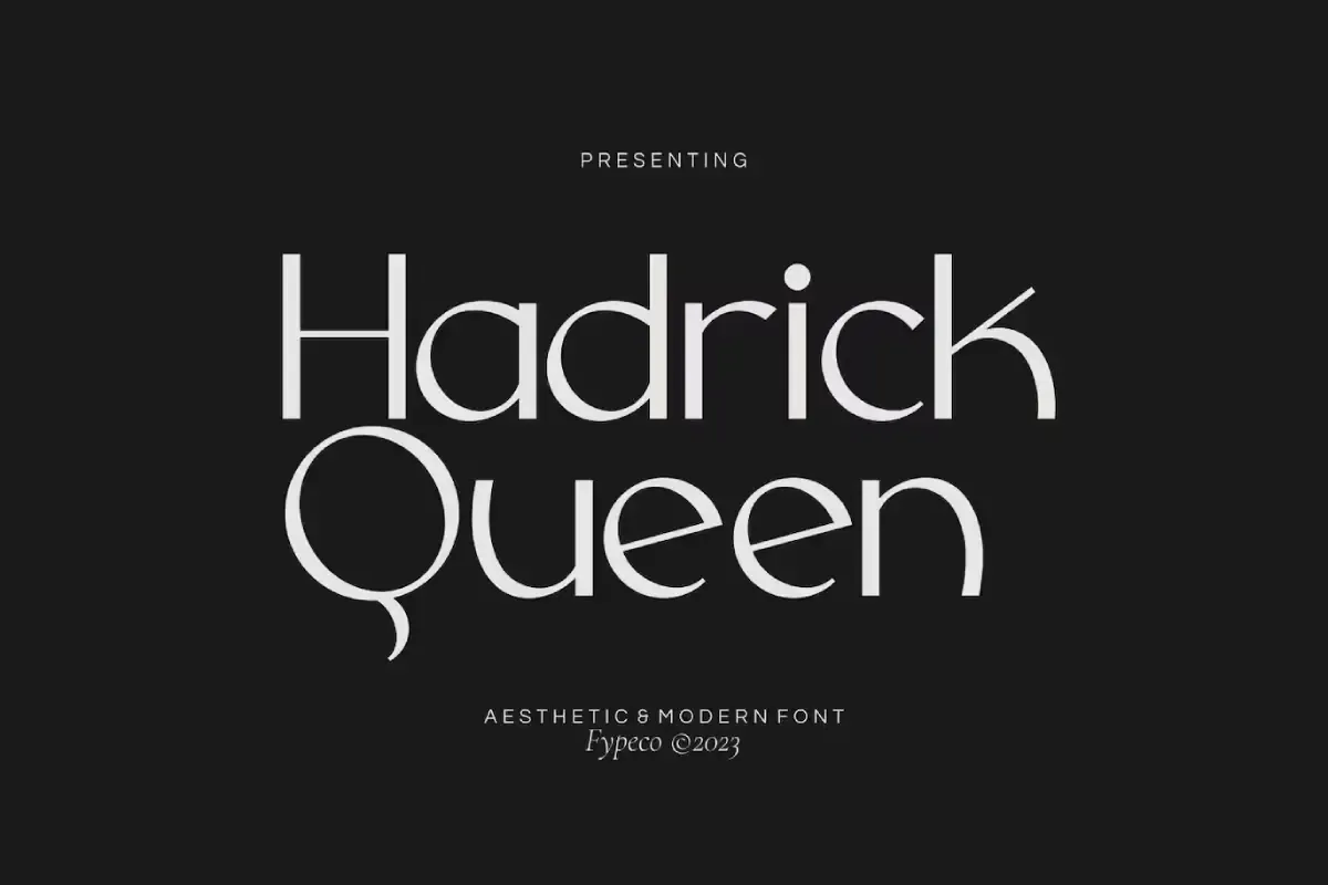 Hadrick Queen - Aesthetic Font