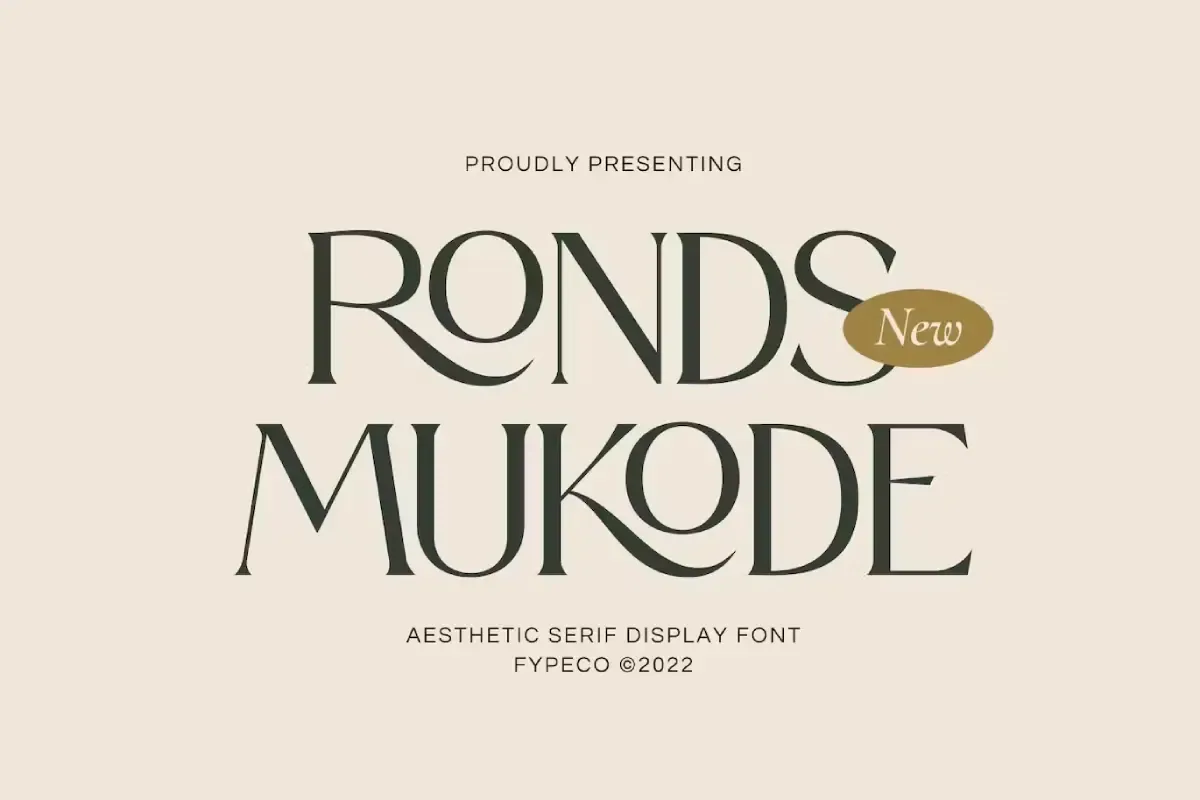 Ronds Mukode-Aesthetic Serif Font