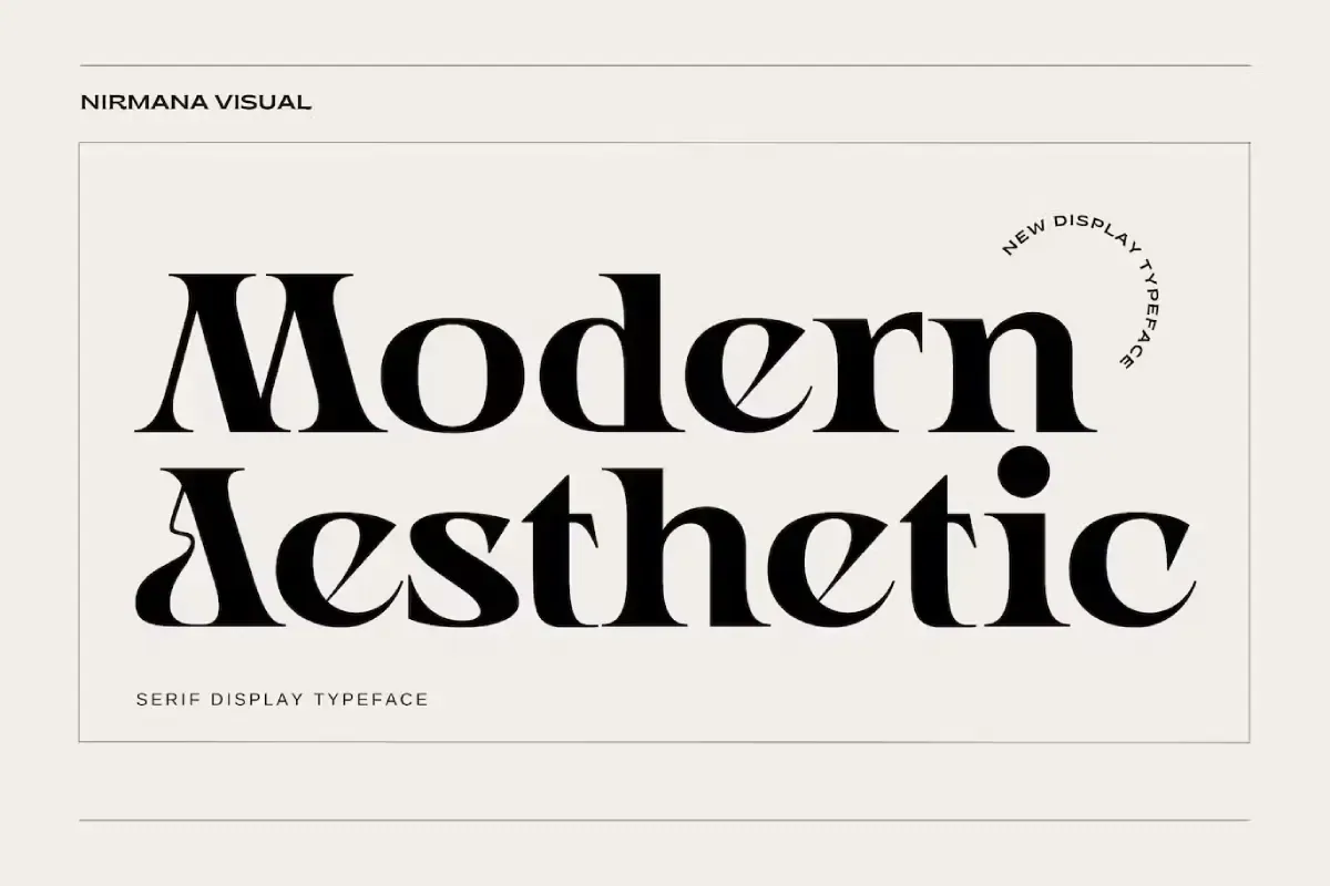 Modern Aesthetic - Modern Font