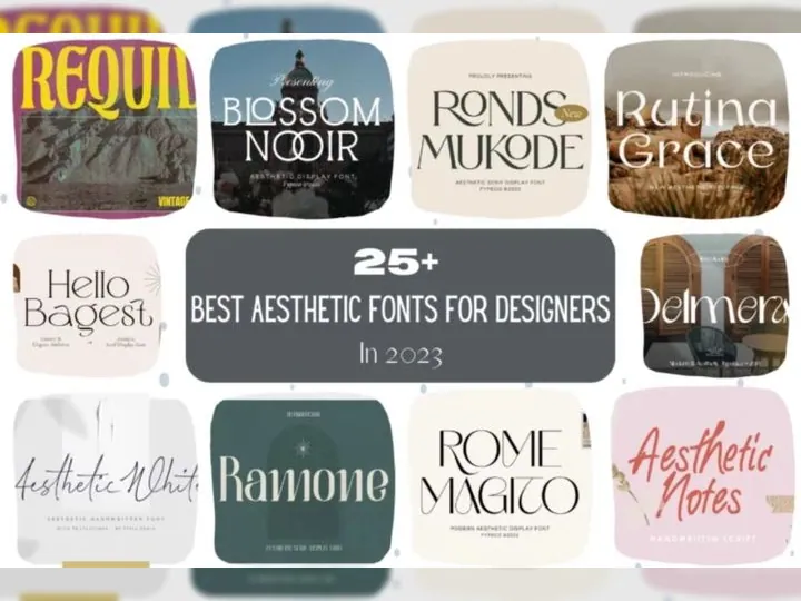 25+ Best Aesthetic Fonts For Designers in 2023
