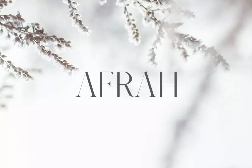 Afrah Serif Font