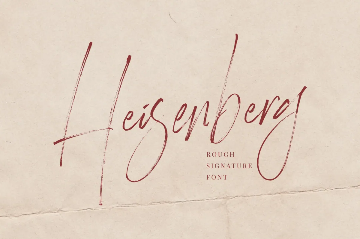 Heisenberg - Signature Script Font