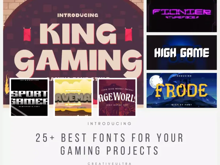 25+ Best Fonts for Your Gaming Projects