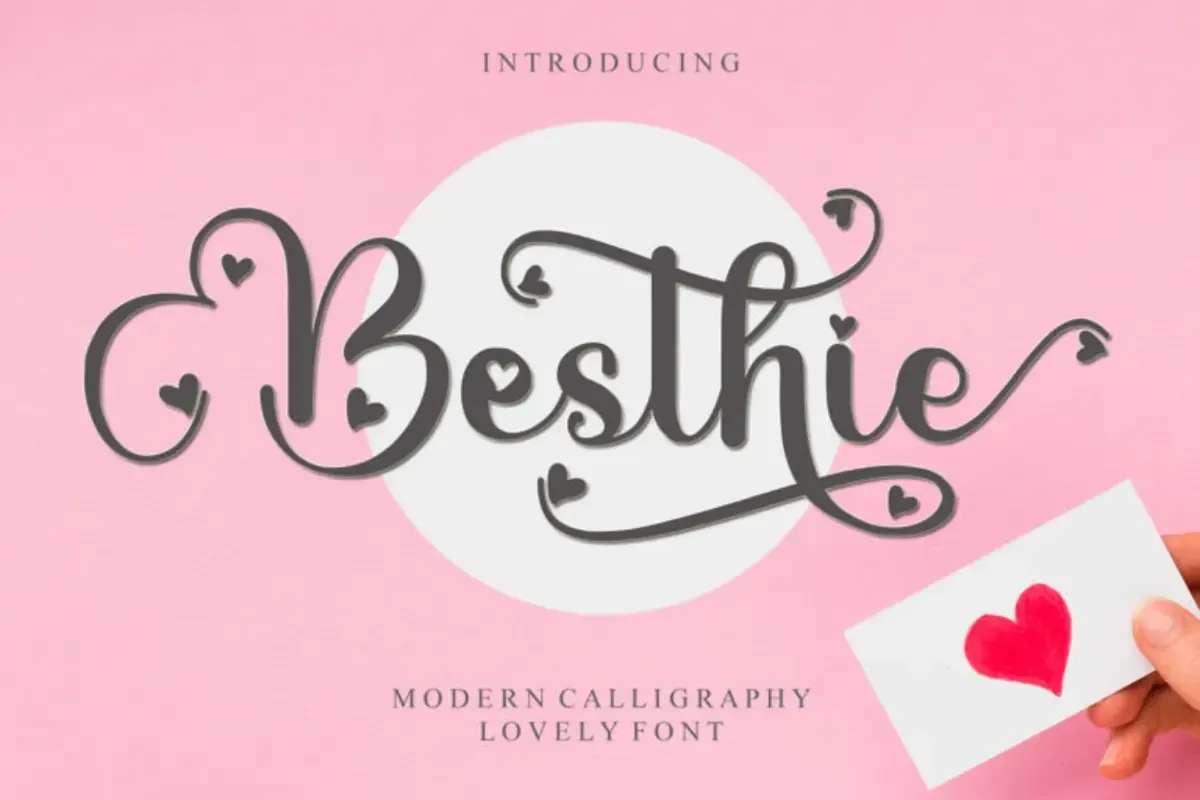 Besthie Calligraphy Font