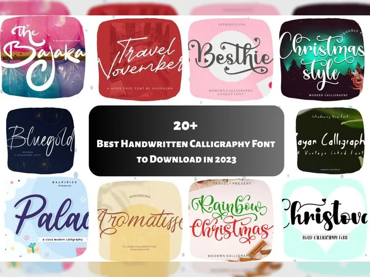 20+ Best Handwritten Calligraphy Font to Download in 2023