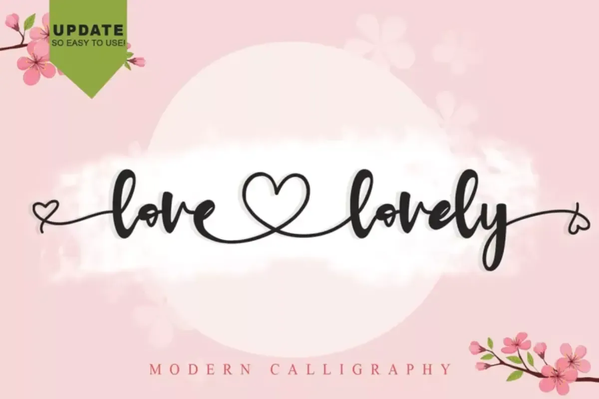 Love Lovely Calligraphy Font