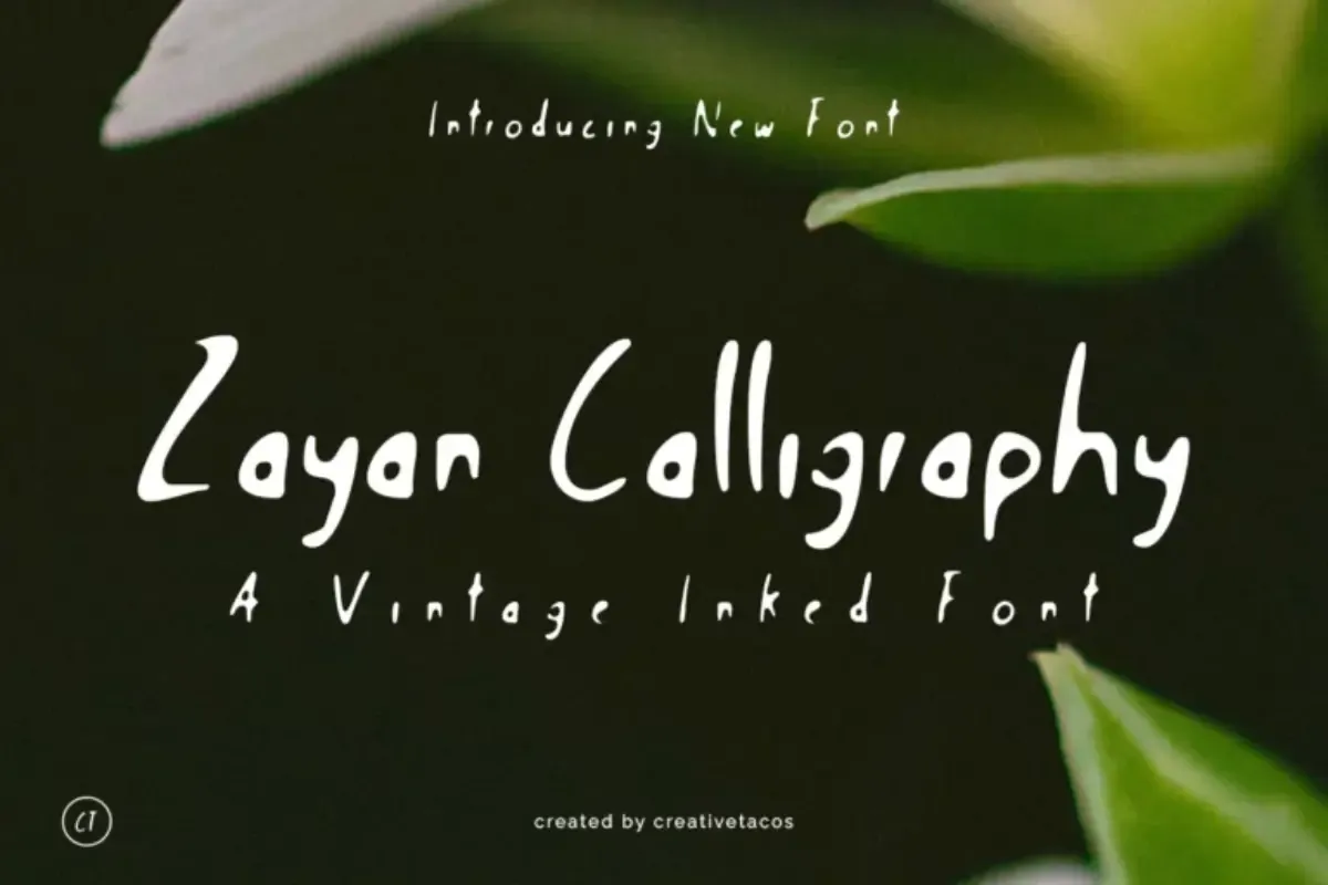 Zayan Calligraphy Font