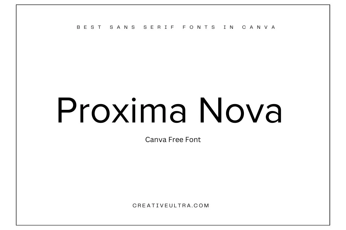 Proxima Nova