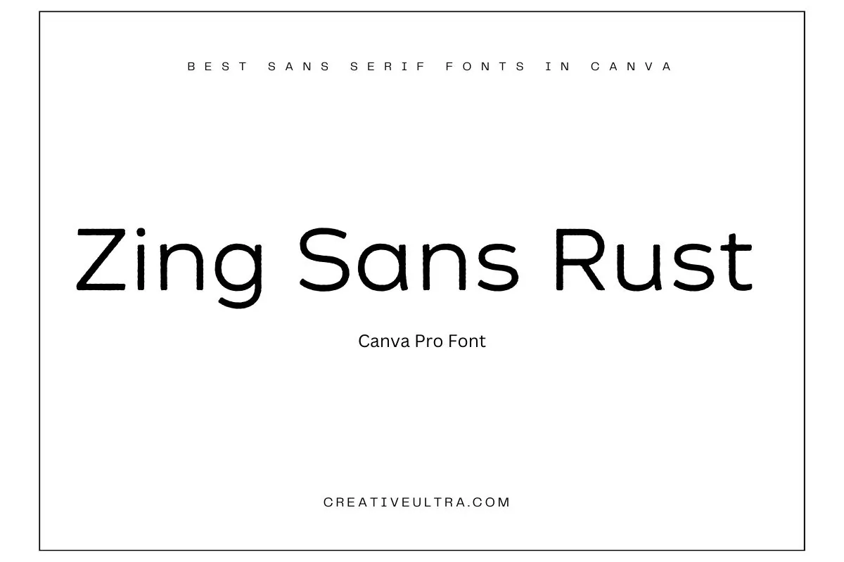 Zing Sans Rust