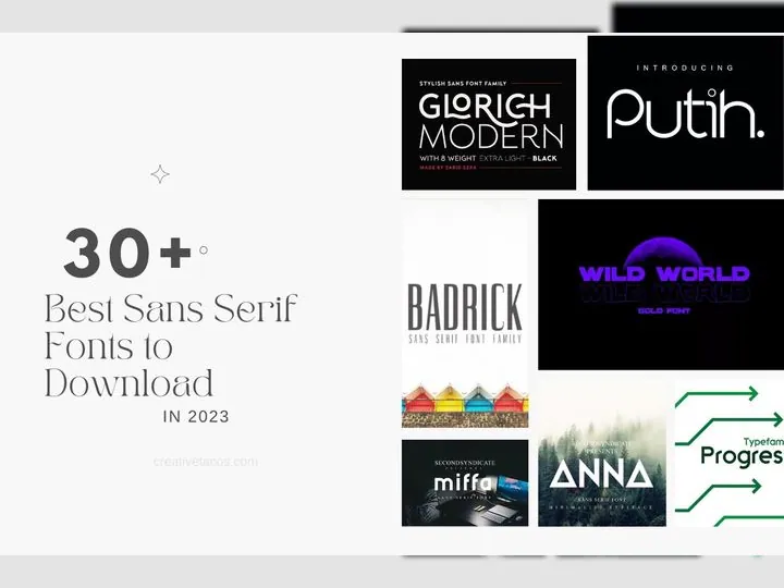30+ Best Sans Serif Fonts to Download