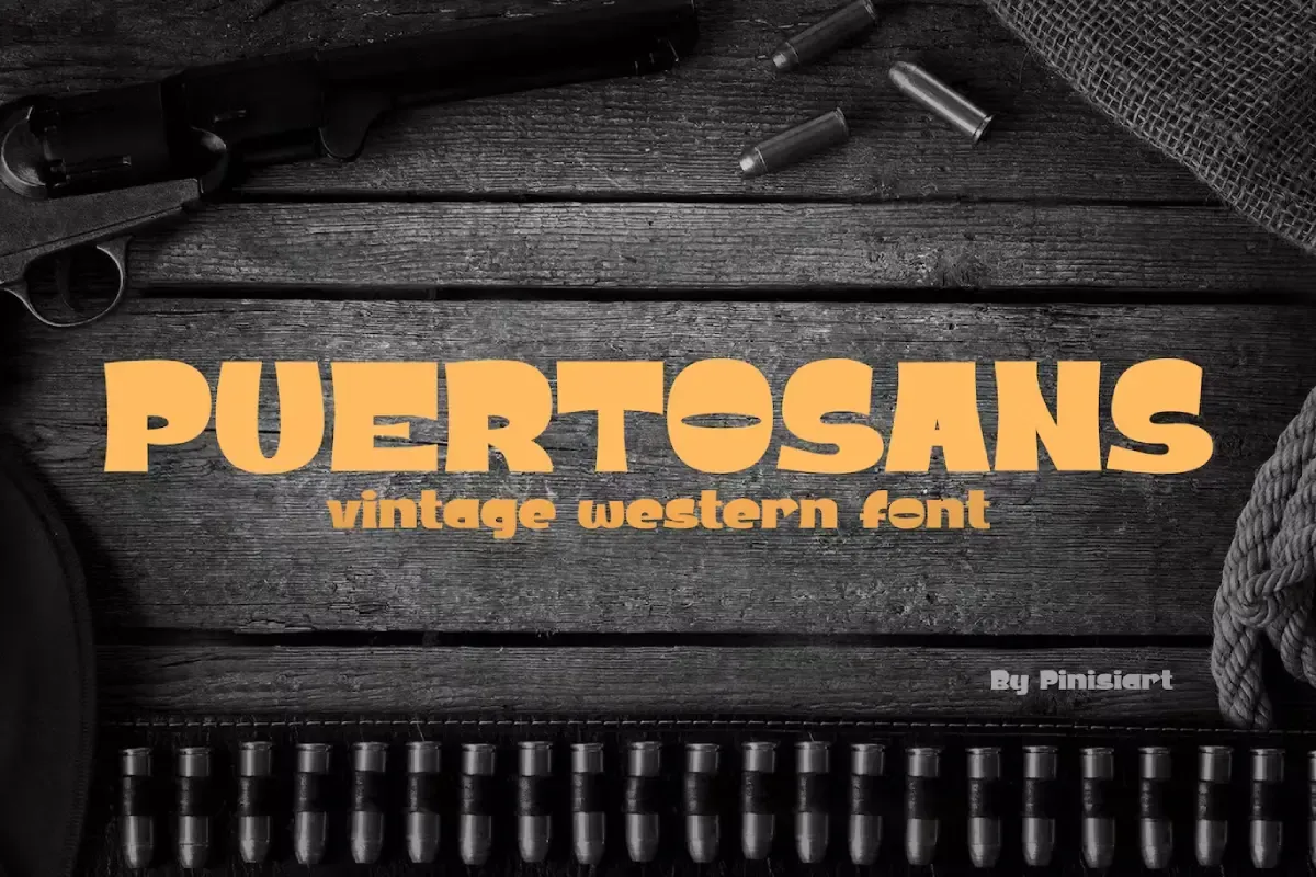 POERTOSANS - Vintage Western Font