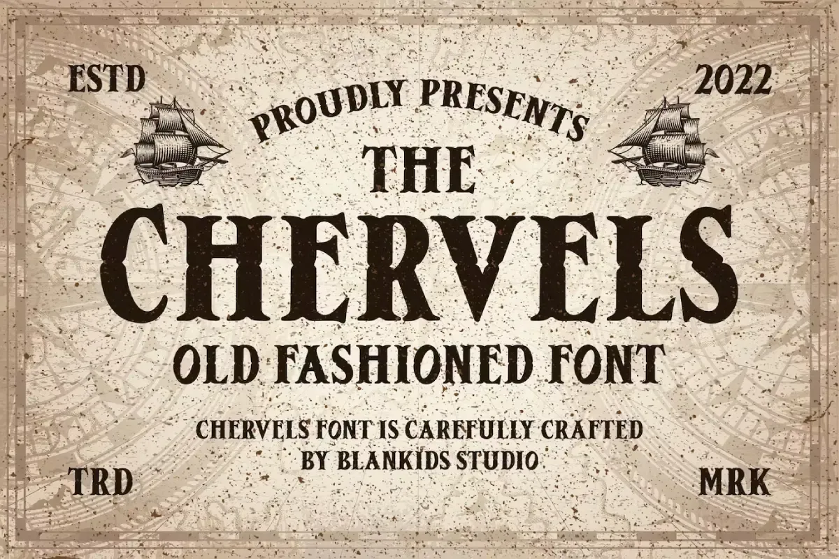 Chervels an Old Fashioned Font