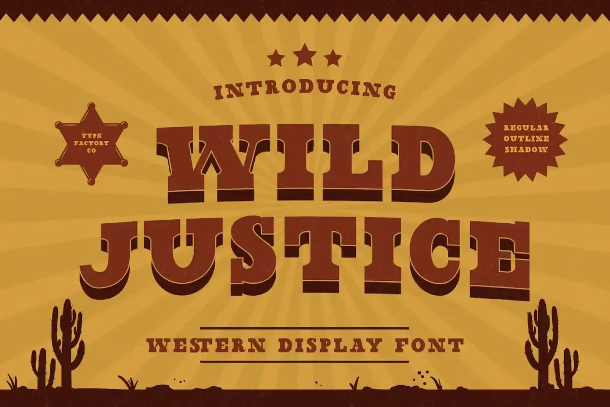 Wild Justice – Western Display Font