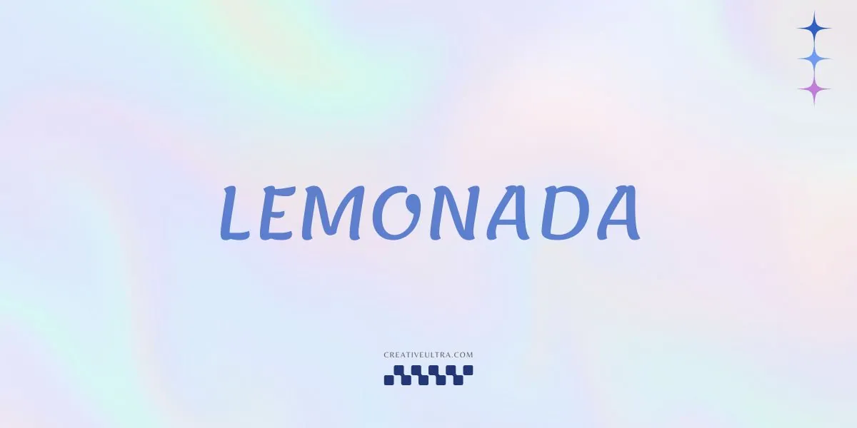 Illustration showing font "Lemonada Font" written on a background. It's one of Top Y2K Fonts in Canva.