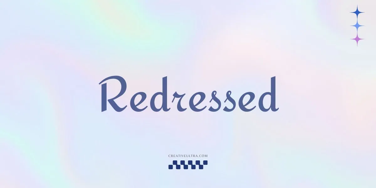 Illustration showing font "Redressed Font" written on a background. It's one of Top Y2K Fonts in Canva.