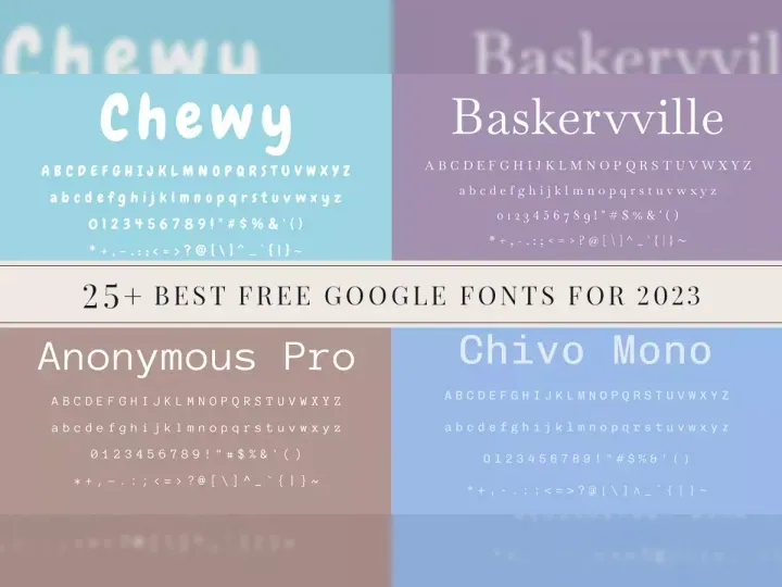 25+ Best Free Google Fonts For 2023