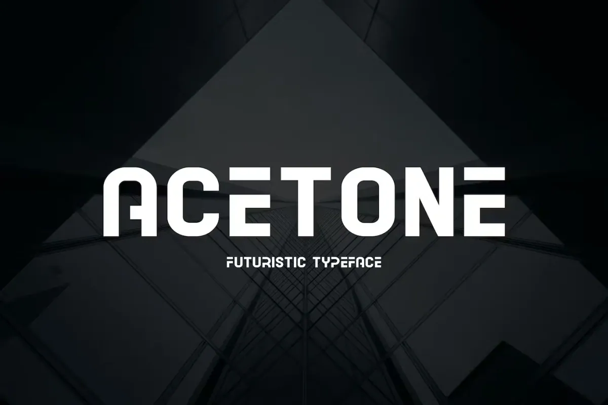 Acetone - Futuristic Font