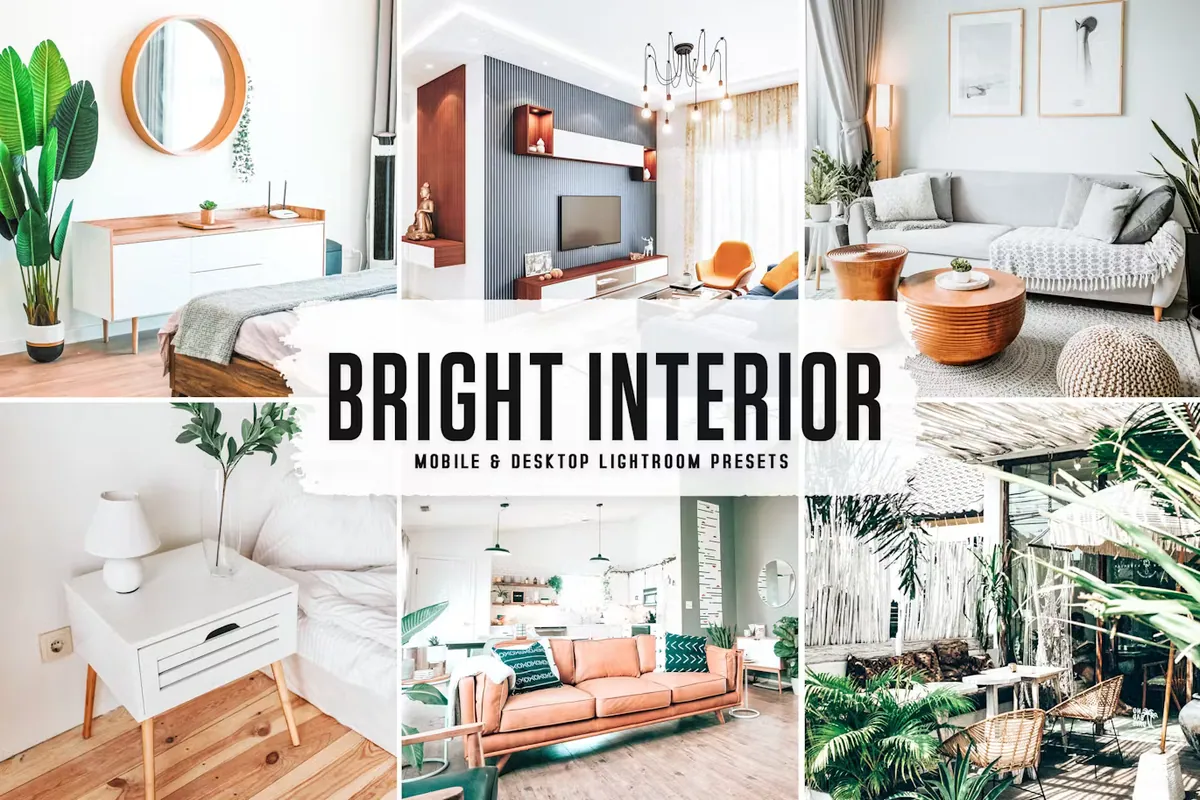 Bright Interior Mobile & Desktop Lightroom Presets