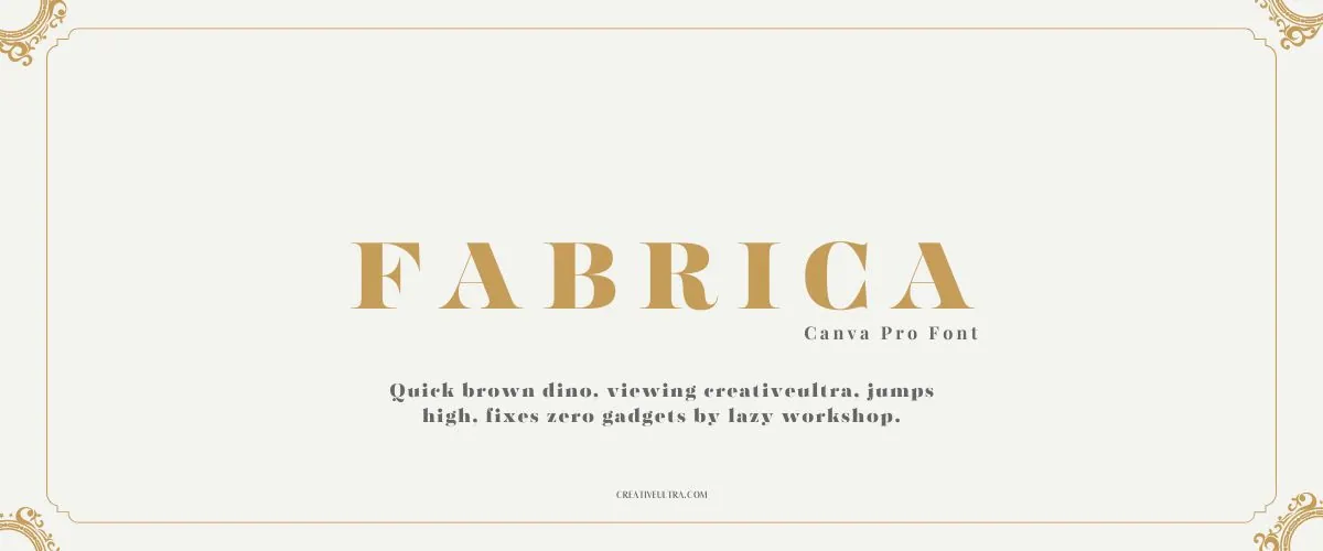 Fabrica Font