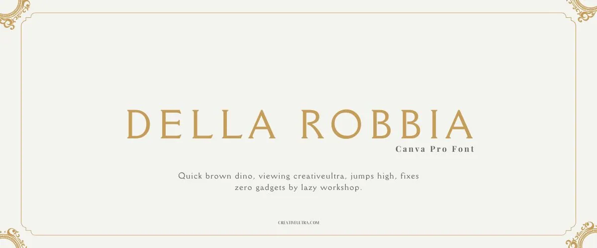 Della Robbia Font
