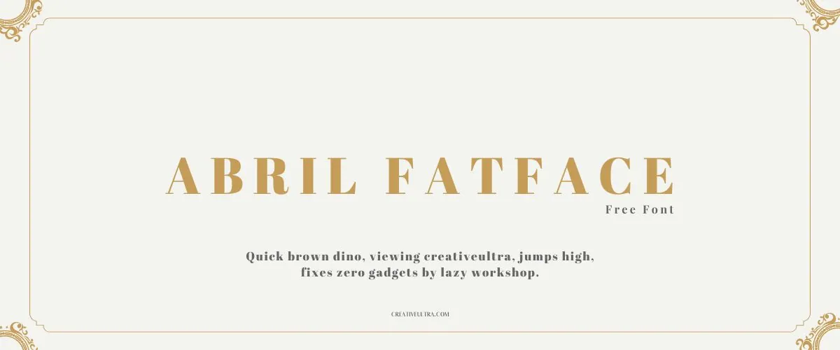 Abril Fatface Font