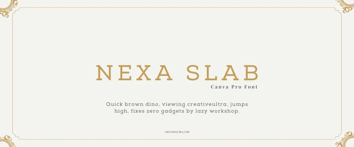 Nexa Slab Font