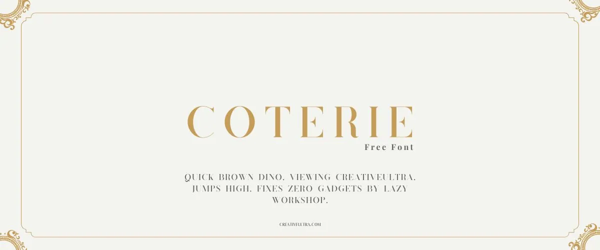 Coterie Font
